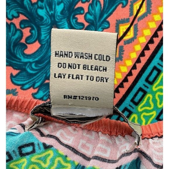 Billy By Flying Tomato Women's Scarf Print Cami Crop Top Adjustable Straps Color - Picture 6 of 7